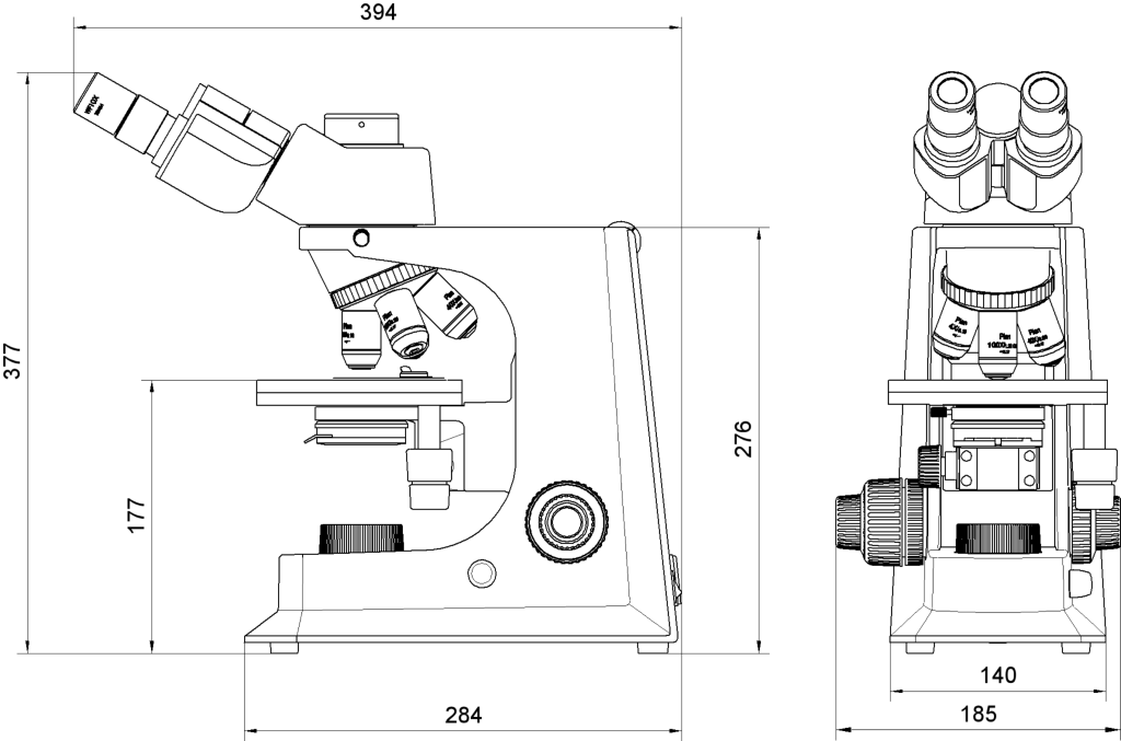 SMART Biological Microscope Size(mm)