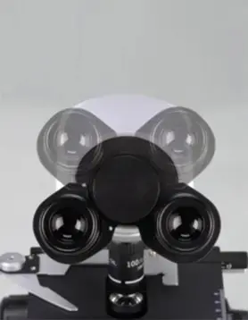 Butterfly binocular head, drawtube 360°rotatable, more convenient for users with different heights.