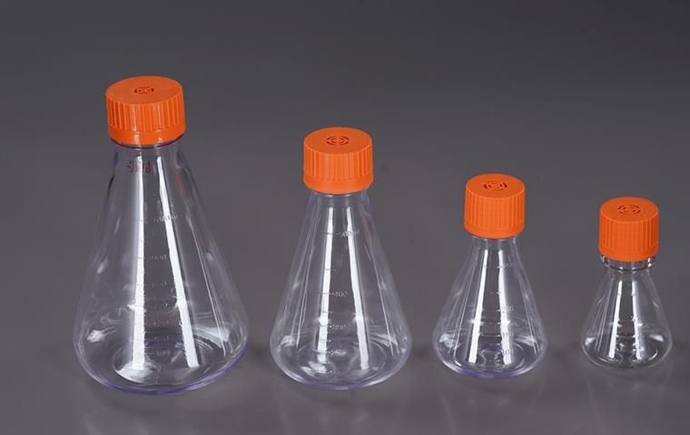 Laboratory Erlenmeyer Flasks with Screw Cap