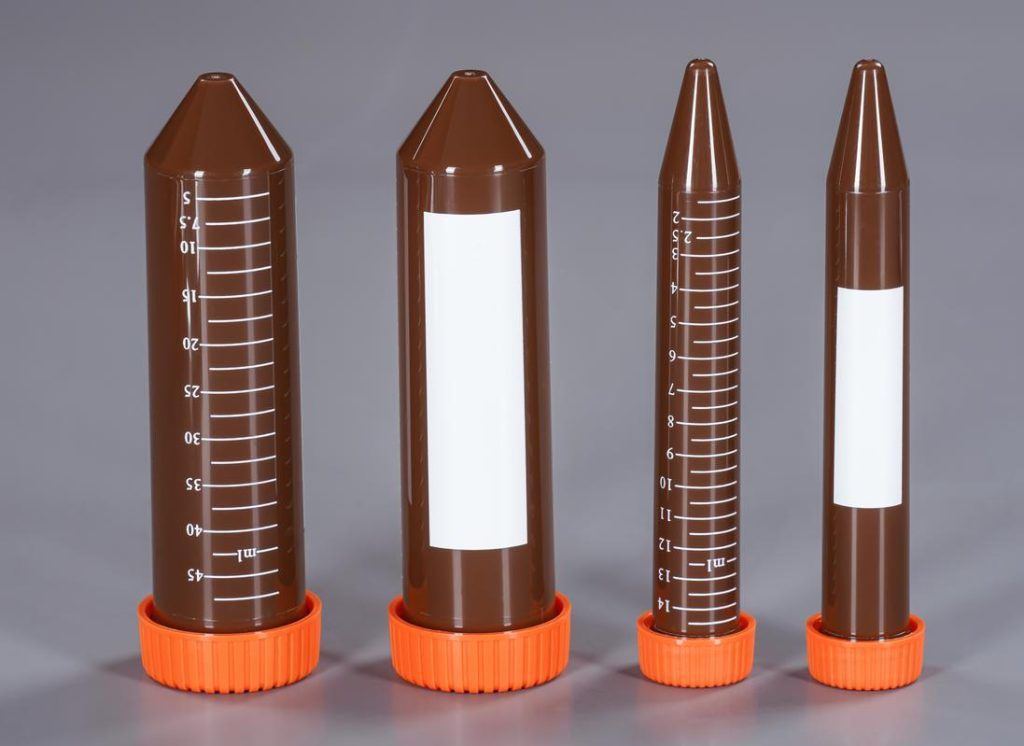 Brown Plastic Centrifuge Tubes