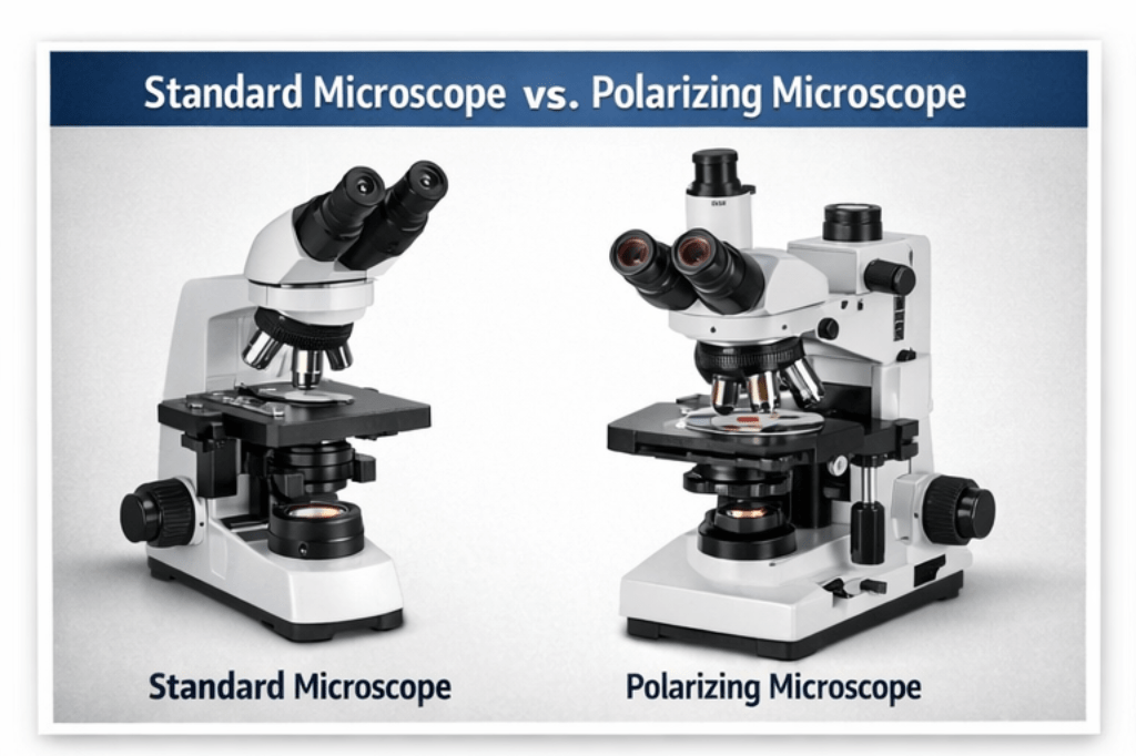  Polarizing Microscope vs. Standard Microscope